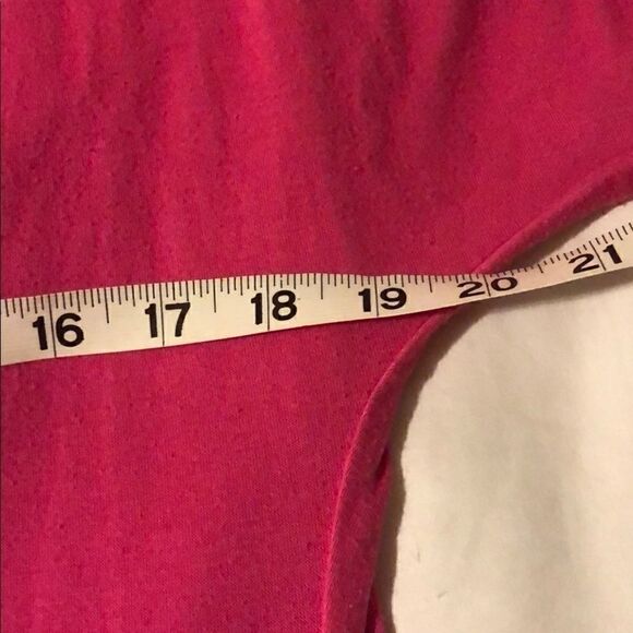 3/$15 or 5/$20 Cute pink top with lace down the arms size medium - Picture 6 of 6